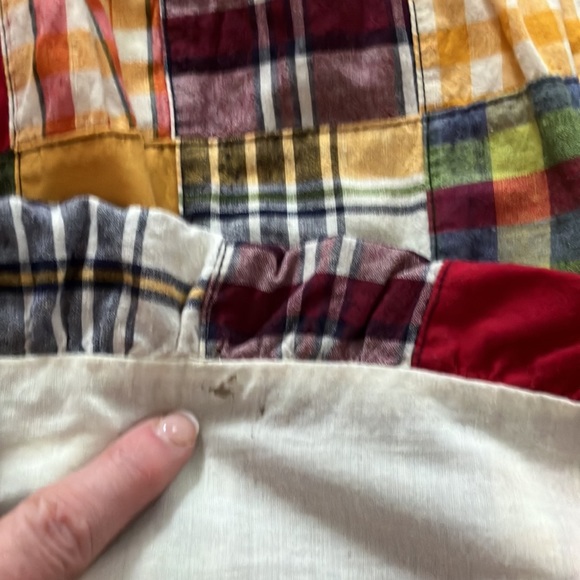 Y2K Preppy patchwork plaid bubble hem skirt! Vintage American Eagle 2/4 - Picture 8 of 11